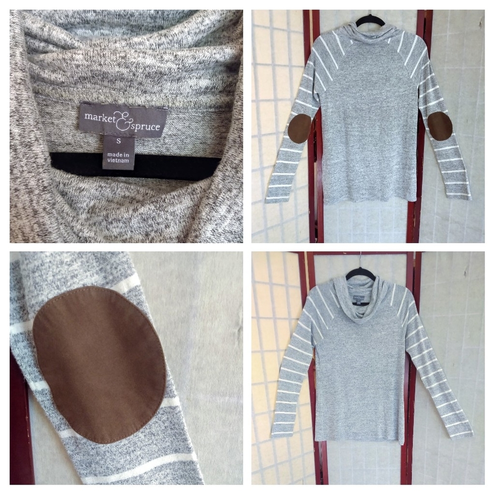 LAST CHANCEMarket & Spruce Marven Cowl Neck Knit Top